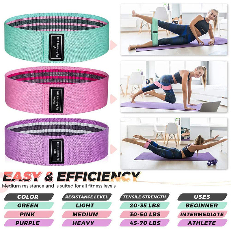 Fabric Resistance Bands — 3-Piece Set
